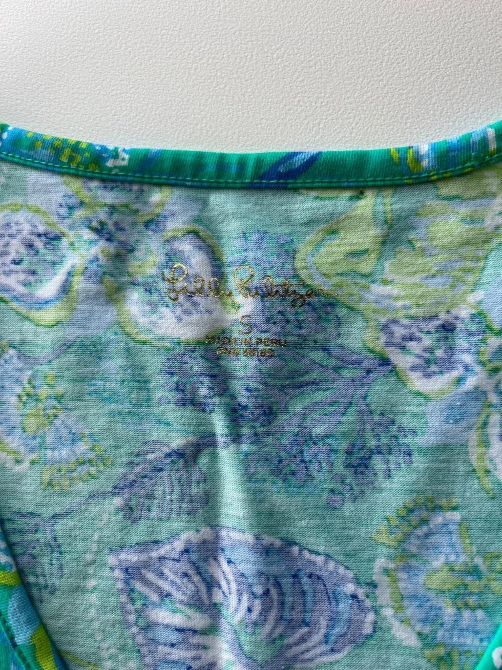 Lilly Pulitzer Etta Floral Pima Cotton Dress size Small